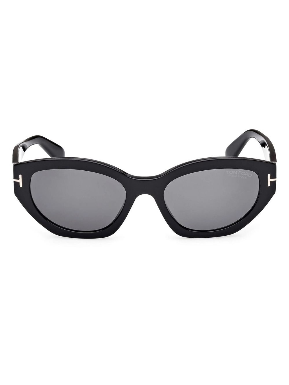 TOM FORD Penny 55mm Polarized Geometric Sunglasses Black